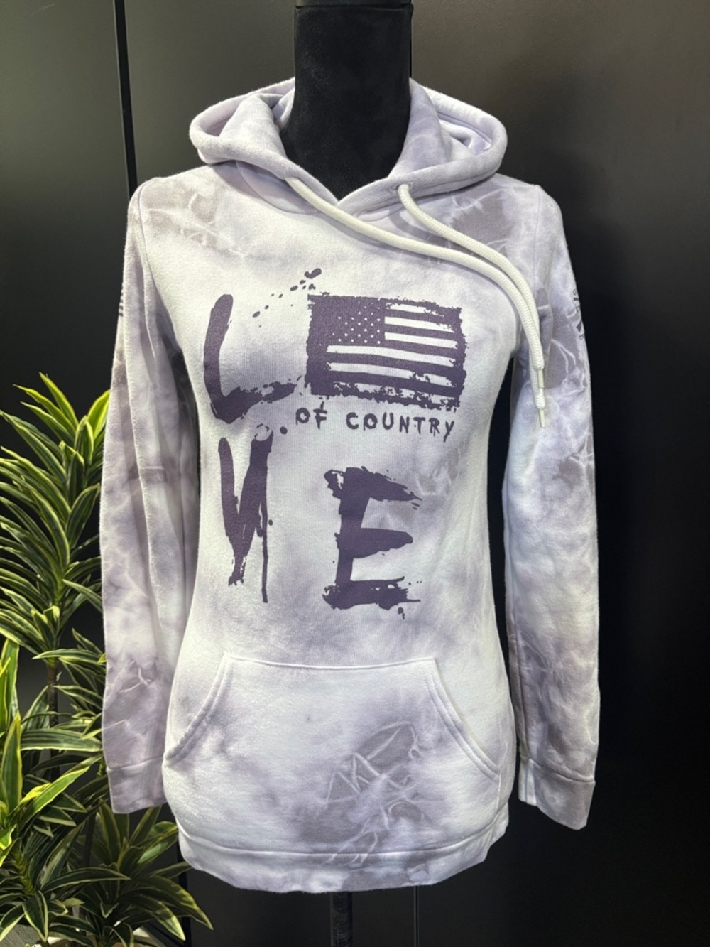 Grunt Style Love Of Country,American Flag,Tie Dye,pouch pocket,fleece lined